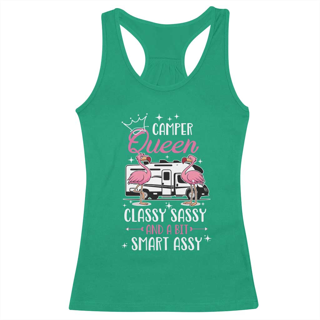 Funny Camping RV Racerback Tank Top Camper Queen Classy Sassy And A Bit Smart Assy - Wonder Print Shop
