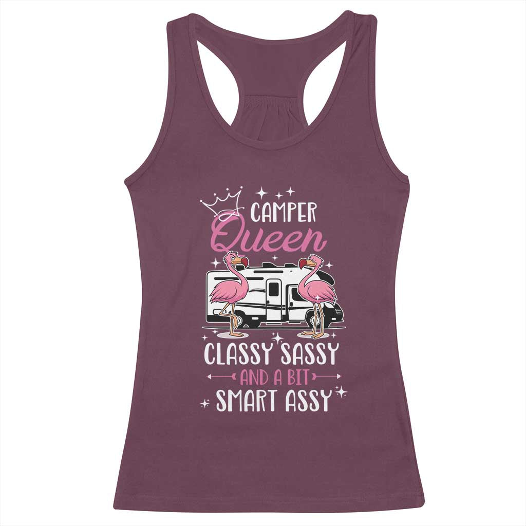 Funny Camping RV Racerback Tank Top Camper Queen Classy Sassy And A Bit Smart Assy - Wonder Print Shop