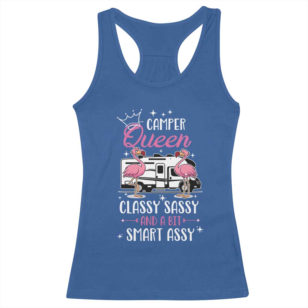 Funny Camping RV Racerback Tank Top Camper Queen Classy Sassy And A Bit Smart Assy - Wonder Print Shop