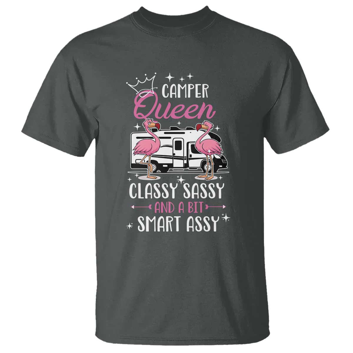 Funny Camping RV T Shirt Camper Queen Classy Sassy And A Bit Smart Assy - Wonder Print Shop