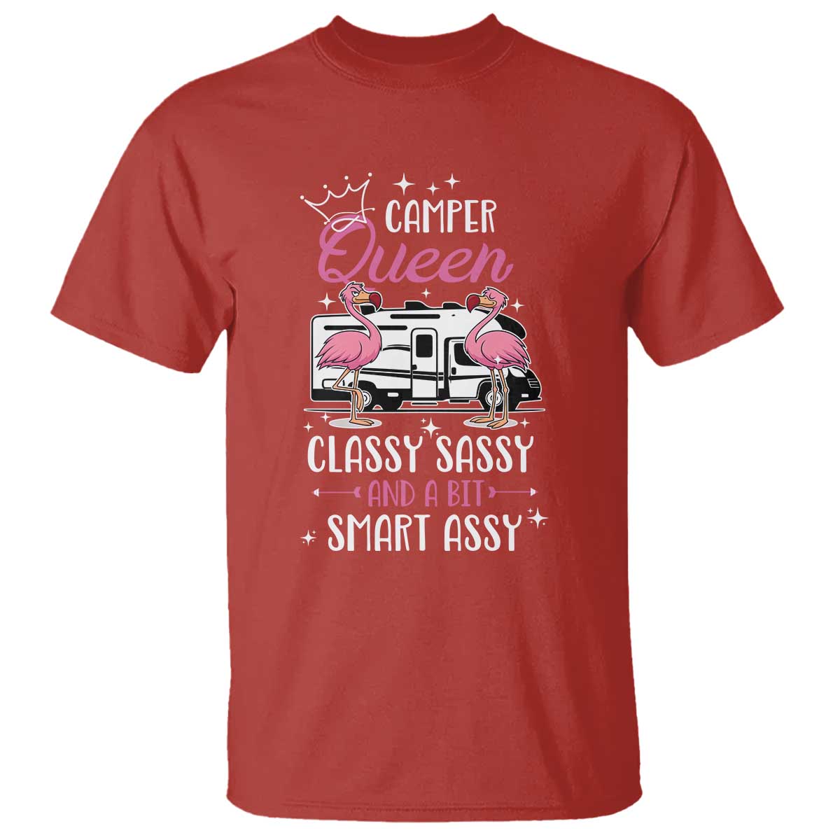 Funny Camping RV T Shirt Camper Queen Classy Sassy And A Bit Smart Assy - Wonder Print Shop