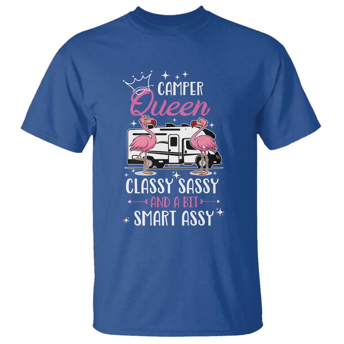 Funny Camping RV T Shirt Camper Queen Classy Sassy And A Bit Smart Assy - Wonder Print Shop