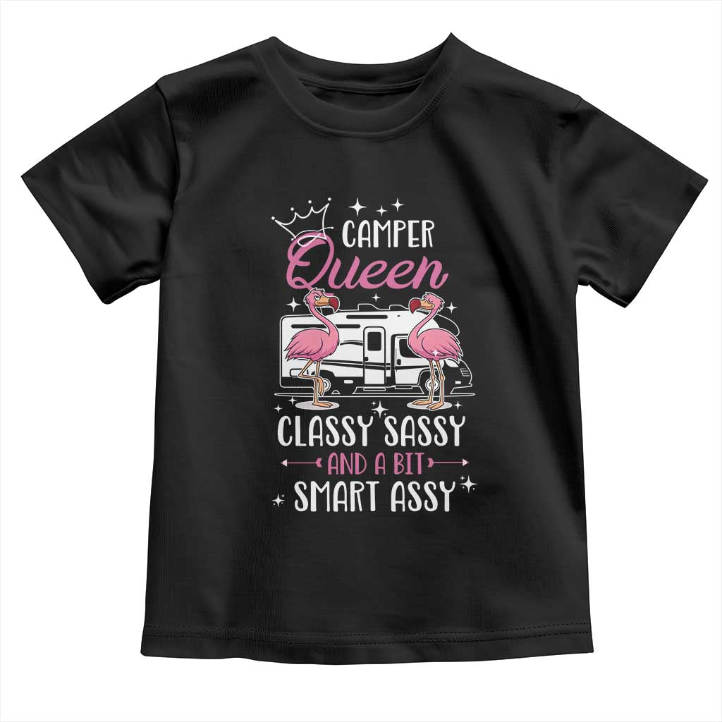 Funny Camping RV Toddler T Shirt Camper Queen Classy Sassy And A Bit Smart Assy - Wonder Print Shop