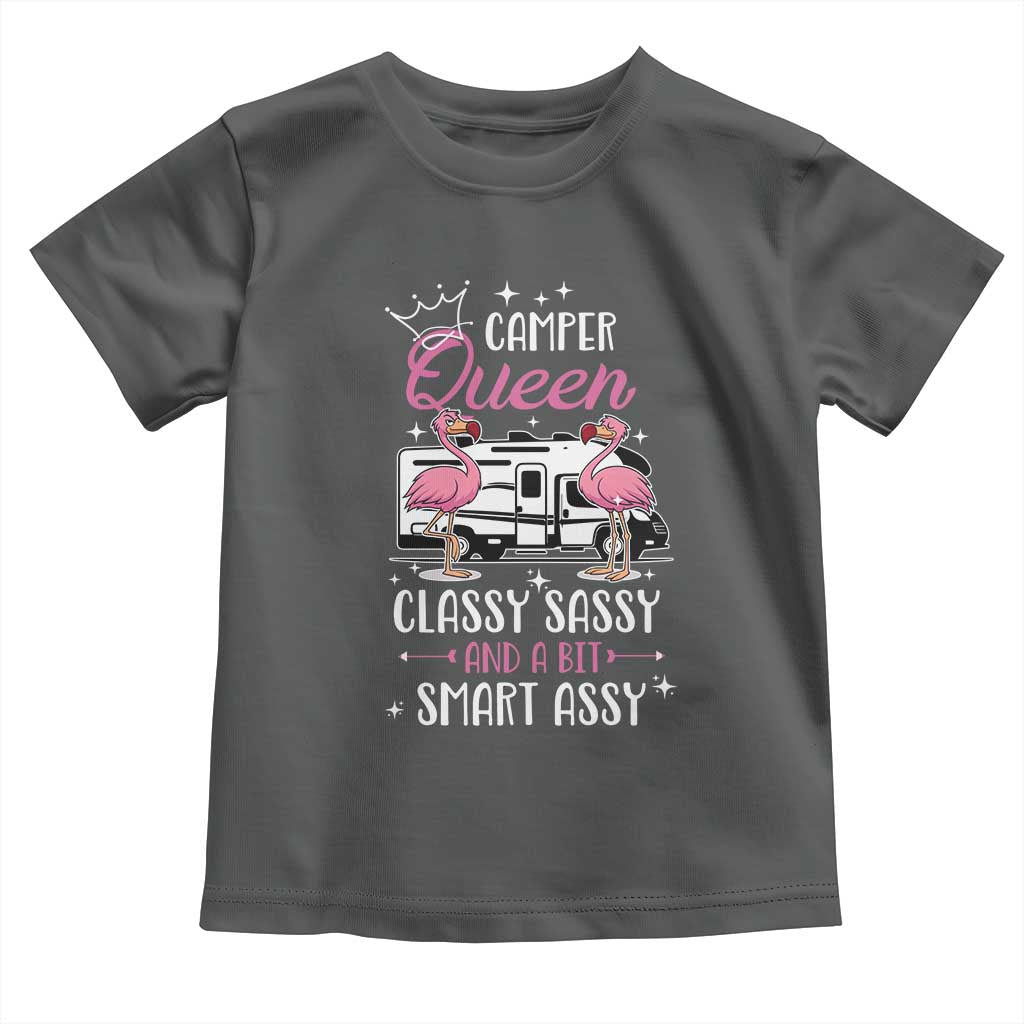 Funny Camping RV Toddler T Shirt Camper Queen Classy Sassy And A Bit Smart Assy - Wonder Print Shop