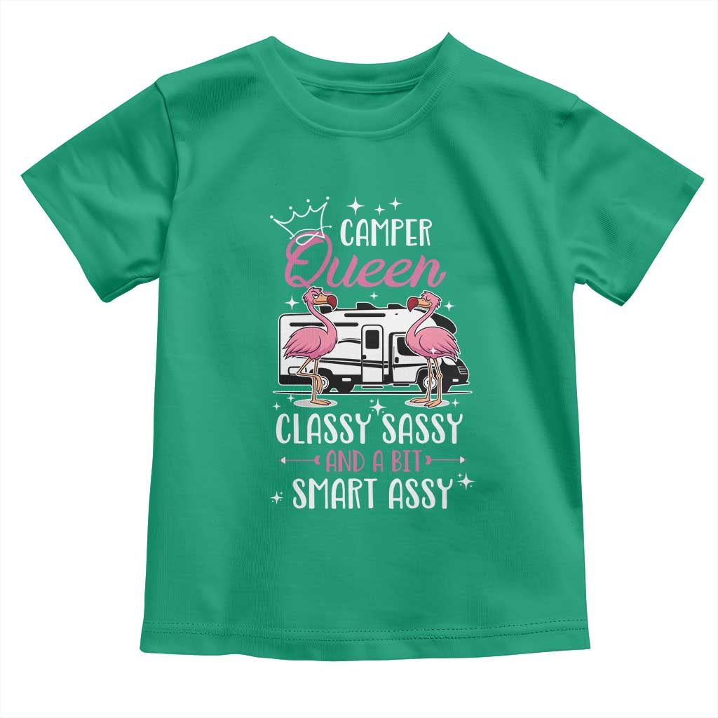 Funny Camping RV Toddler T Shirt Camper Queen Classy Sassy And A Bit Smart Assy - Wonder Print Shop