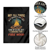 Funny Camping Garden Flag Not All Those Who Wander Are Lost - Wonder Print Shop