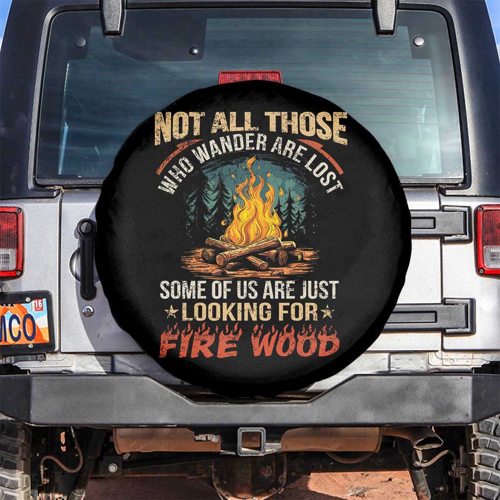 Funny Camping Spare Tire Cover Not All Those Who Wander Are Lost - Wonder Print Shop
