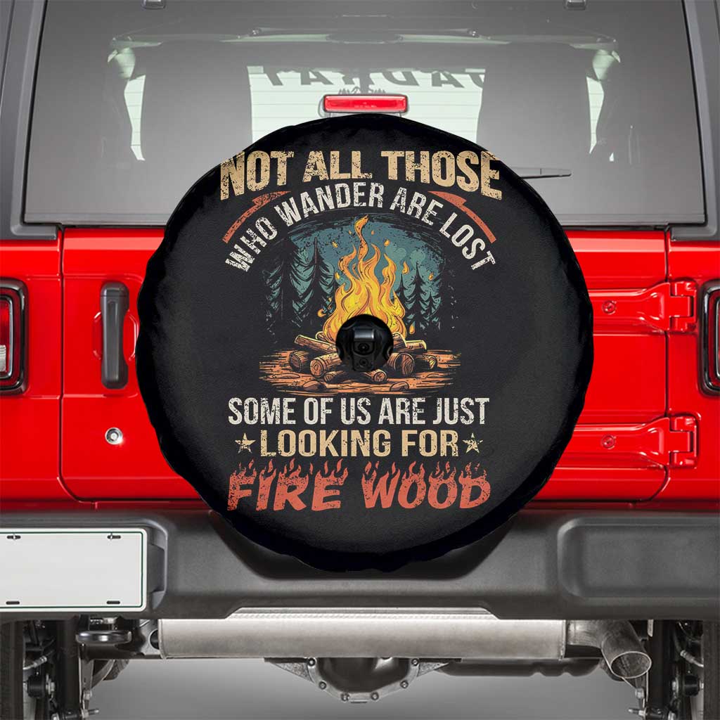 Funny Camping Spare Tire Cover Not All Those Who Wander Are Lost - Wonder Print Shop