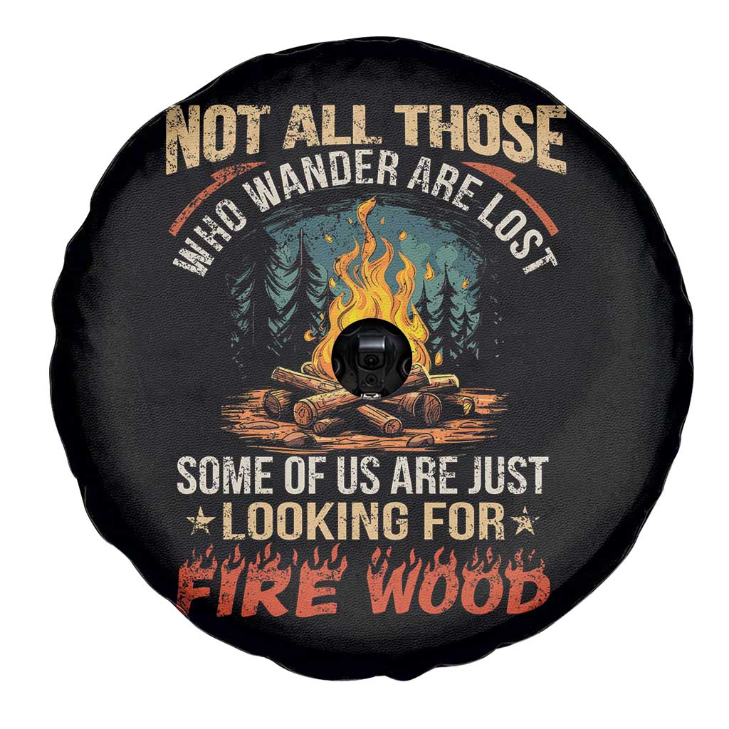 Funny Camping Spare Tire Cover Not All Those Who Wander Are Lost - Wonder Print Shop