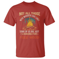 Funny Camping T Shirt Not All Those Who Wander Are Lost - Wonder Print Shop