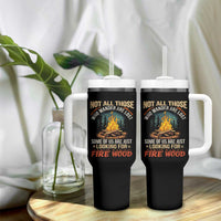 Funny Camping Tumbler With Handle Not All Those Who Wander Are Lost - Wonder Print Shop