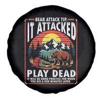 Funny Camping Hiking Sarcastic Spare Tire Cover Bear Attack Tip - Wonder Print Shop