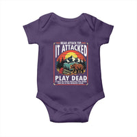 Funny Camping Hiking Sarcastic Baby Onesie Bear Attack Tip - Wonder Print Shop