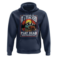 Funny Camping Hiking Sarcastic Hoodie Bear Attack Tip - Wonder Print Shop