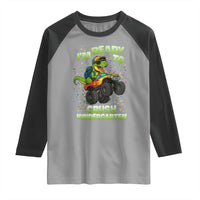 Back To School Boy Dinosaur Raglan Shirt I Am Ready To Crush Kindergarten - Wonder Print Shop