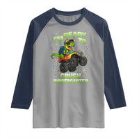 Back To School Boy Dinosaur Raglan Shirt I Am Ready To Crush Kindergarten - Wonder Print Shop