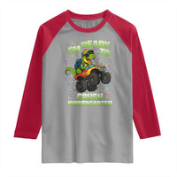Back To School Boy Dinosaur Raglan Shirt I Am Ready To Crush Kindergarten - Wonder Print Shop