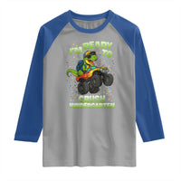 Back To School Boy Dinosaur Raglan Shirt I Am Ready To Crush Kindergarten - Wonder Print Shop