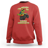 Back To School Boy Dinosaur Sweatshirt I Am Ready To Crush Kindergarten - Wonder Print Shop