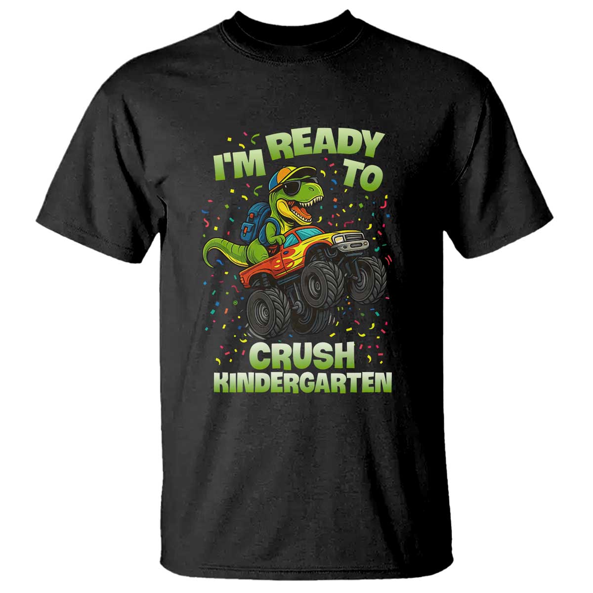 Back To School Boy Dinosaur T Shirt I Am Ready To Crush Kindergarten - Wonder Print Shop