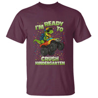 Back To School Boy Dinosaur T Shirt I Am Ready To Crush Kindergarten - Wonder Print Shop