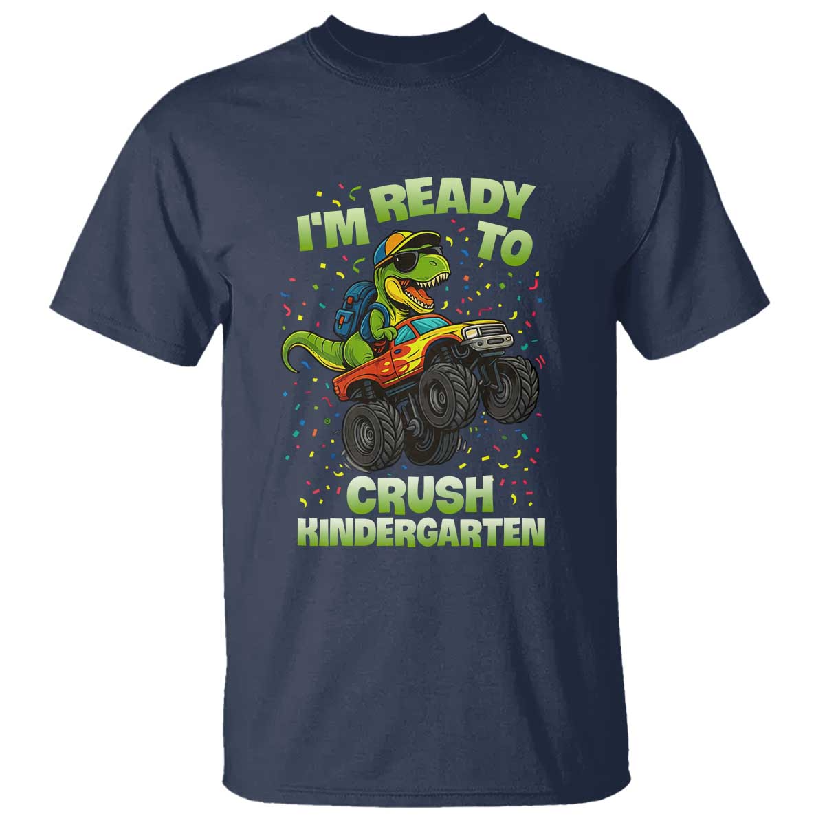 Back To School Boy Dinosaur T Shirt I Am Ready To Crush Kindergarten - Wonder Print Shop