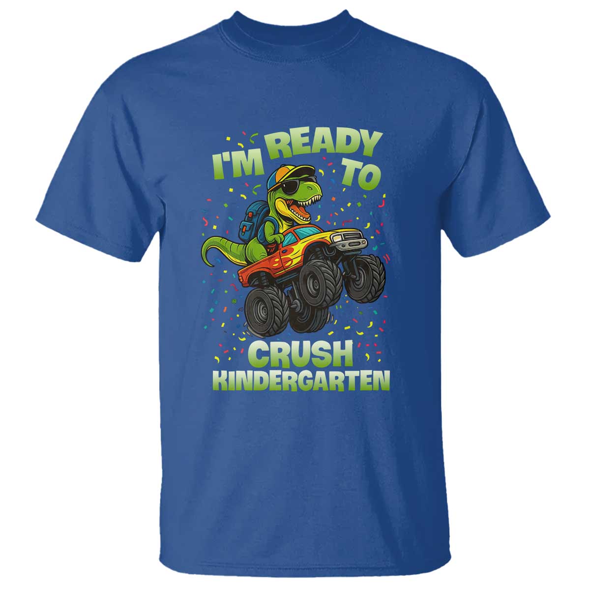 Back To School Boy Dinosaur T Shirt I Am Ready To Crush Kindergarten - Wonder Print Shop