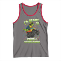 Back To School Boy Dinosaur Tank Top I Am Ready To Crush Kindergarten - Wonder Print Shop