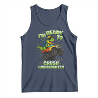 Back To School Boy Dinosaur Tank Top I Am Ready To Crush Kindergarten - Wonder Print Shop