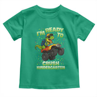 Back To School Boy Dinosaur Toddler T Shirt I Am Ready To Crush Kindergarten - Wonder Print Shop
