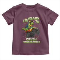 Back To School Boy Dinosaur Toddler T Shirt I Am Ready To Crush Kindergarten - Wonder Print Shop