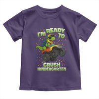 Back To School Boy Dinosaur Toddler T Shirt I Am Ready To Crush Kindergarten - Wonder Print Shop