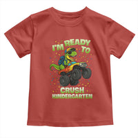 Back To School Boy Dinosaur Toddler T Shirt I Am Ready To Crush Kindergarten - Wonder Print Shop