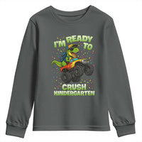 Back To School Boy Dinosaur Youth Sweatshirt I Am Ready To Crush Kindergarten - Wonder Print Shop