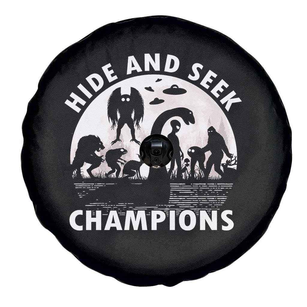 Hide And Seek Champions Spare Tire Cover Funny Cryptid Cryptozoology - Wonder Print Shop