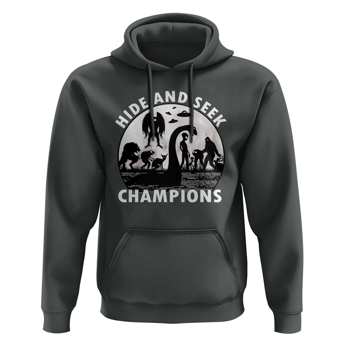 Hide And Seek Champions Hoodie Funny Cryptid Cryptozoology - Wonder Print Shop