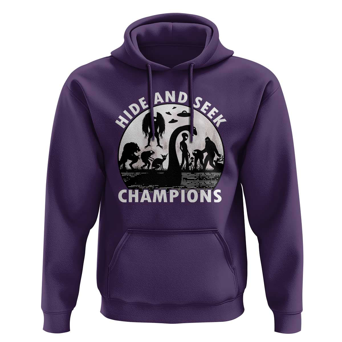 Hide And Seek Champions Hoodie Funny Cryptid Cryptozoology - Wonder Print Shop