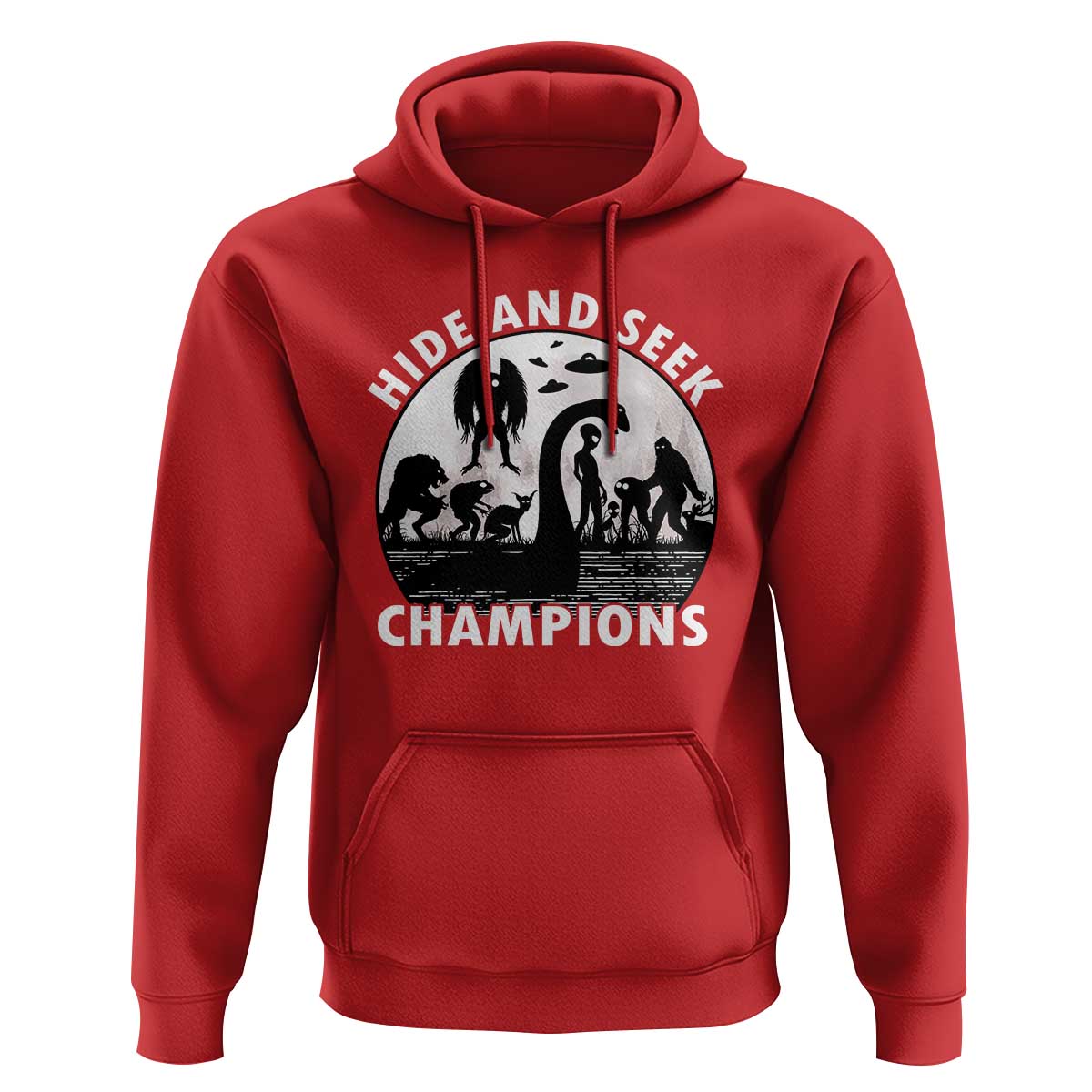 Hide And Seek Champions Hoodie Funny Cryptid Cryptozoology - Wonder Print Shop