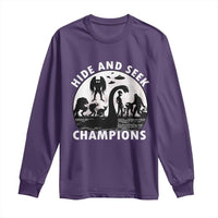 Hide And Seek Champions Long Sleeve Shirt Funny Cryptid Cryptozoology - Wonder Print Shop