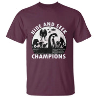 Hide And Seek Champions T Shirt Funny Cryptid Cryptozoology - Wonder Print Shop