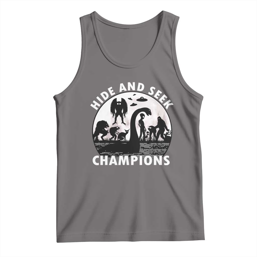 Hide And Seek Champions Tank Top Funny Cryptid Cryptozoology - Wonder Print Shop