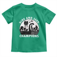 Hide And Seek Champions Toddler T Shirt Funny Cryptid Cryptozoology - Wonder Print Shop