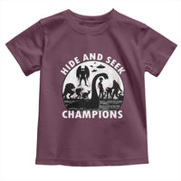 Hide And Seek Champions Toddler T Shirt Funny Cryptid Cryptozoology - Wonder Print Shop