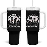 Hide And Seek Champions Tumbler With Handle Funny Cryptid Cryptozoology - Wonder Print Shop