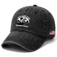 Hide And Seek Champions Washed Cotton Baseball Cap Funny Cryptid Cryptozoology