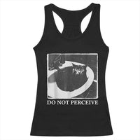 Do Not Perceive Me Funny Meme Cat Lover Racerback Tank Top Funny Cat Sarcstic Meme