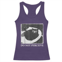 Do Not Perceive Me Funny Meme Cat Lover Racerback Tank Top Funny Cat Sarcstic Meme