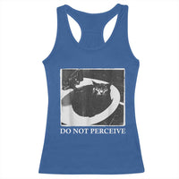 Do Not Perceive Me Funny Meme Cat Lover Racerback Tank Top Funny Cat Sarcstic Meme