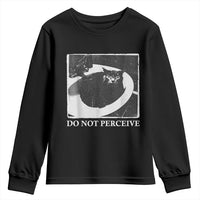 Do Not Perceive Me Funny Meme Cat Lover Youth Sweatshirt Funny Cat Sarcstic Meme