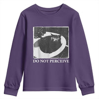 Do Not Perceive Me Funny Meme Cat Lover Youth Sweatshirt Funny Cat Sarcstic Meme